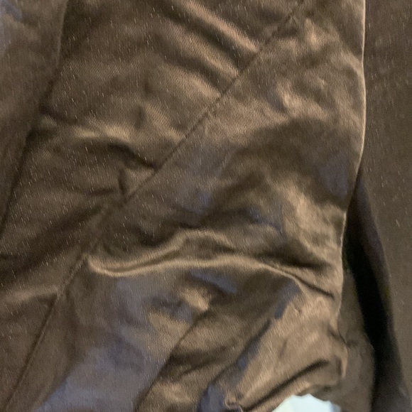 EILEEN Fisher Chocolate Brown Size Small L- Women Classic Collar Shirt Dress - Picture 11 of 11